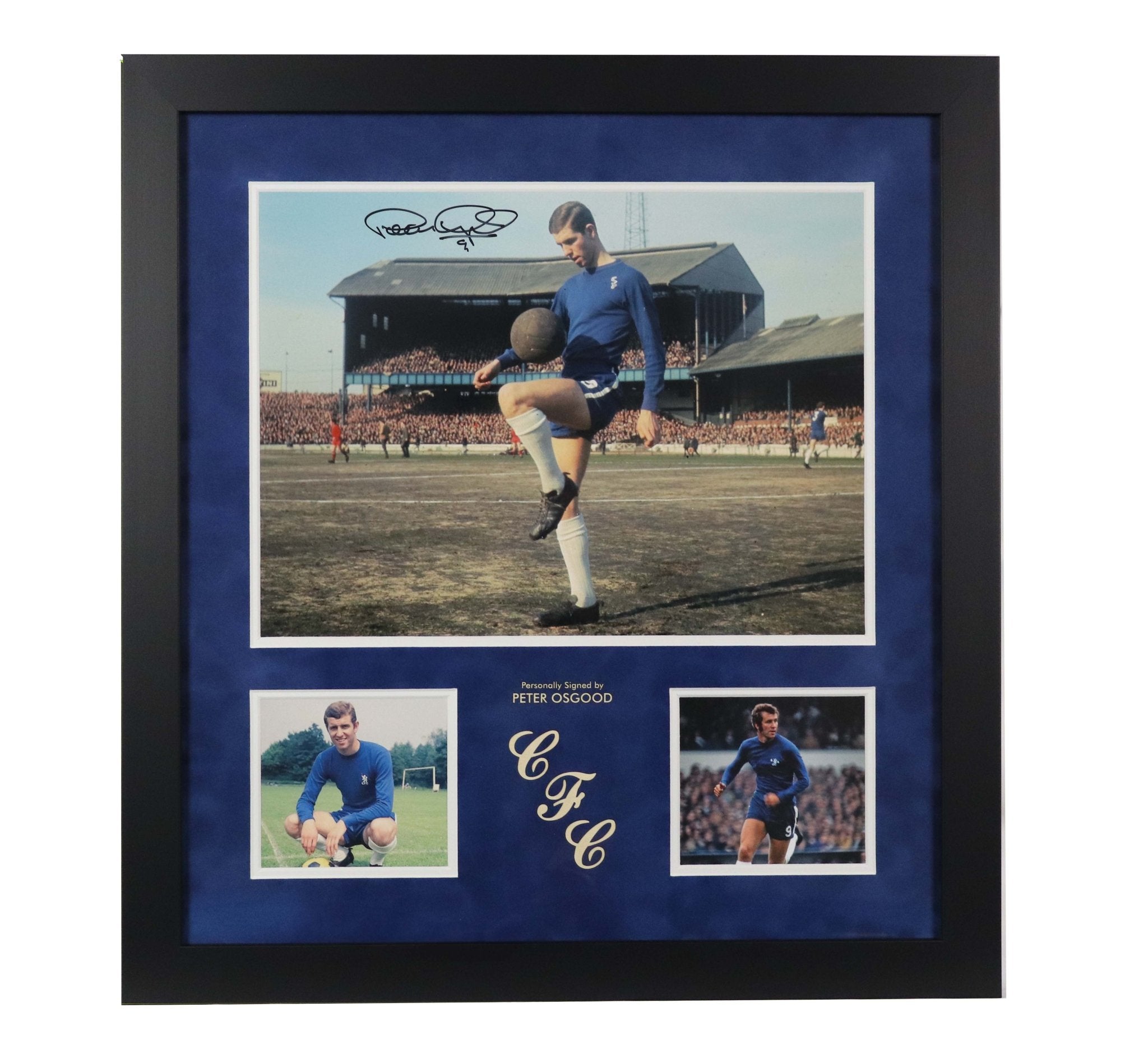 Peter Osgood Chelsea signed photo - Memorabilia Framers Shop